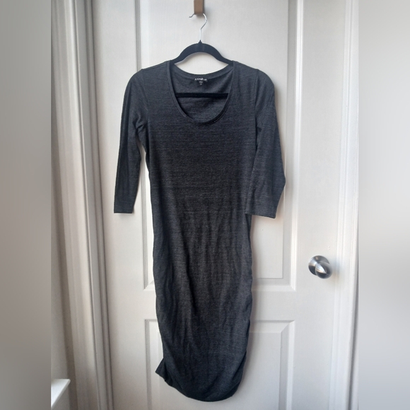 Express Charcoal Long Sleeve Dress Size Small - Picture 1 of 3